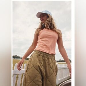 FREE PEOPLE MOVEMENT BACK TO BASICS TANK - MELON COLOUR